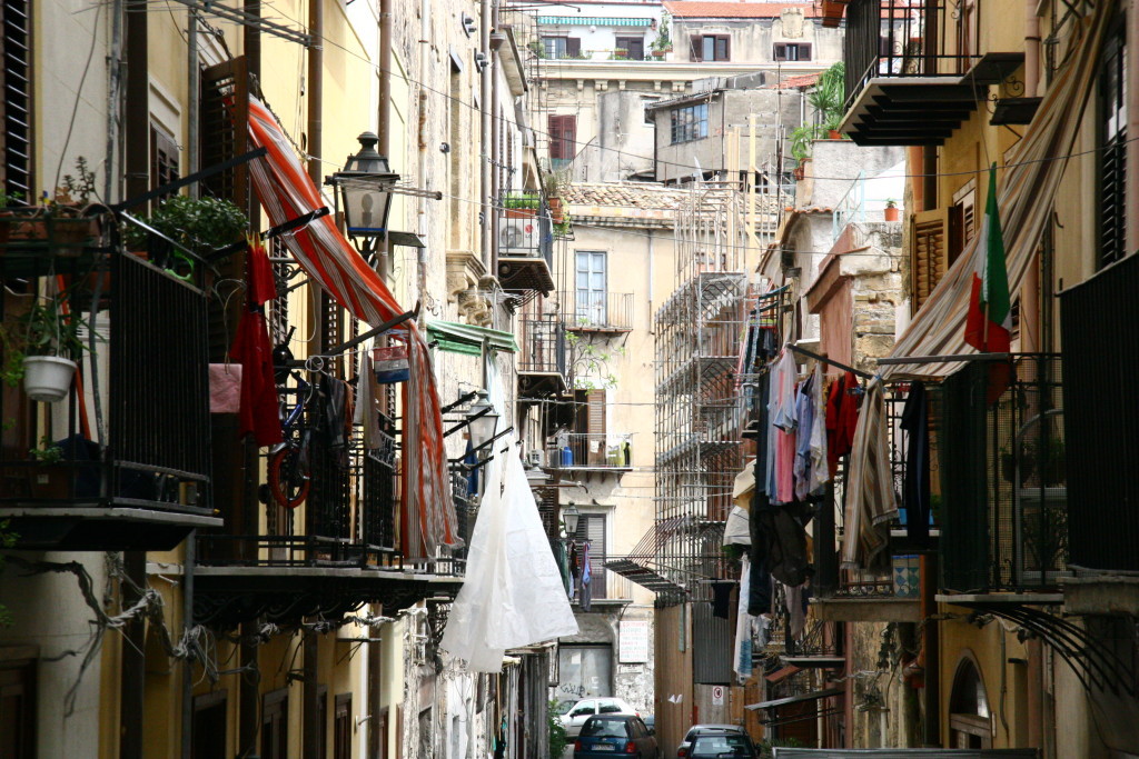 Straßen von Palermo auf Sizilien