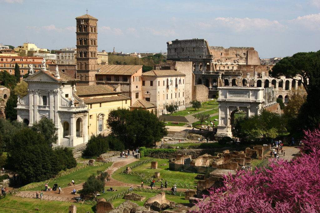 Forum Romanum vom Aussichtspunkt Palatin