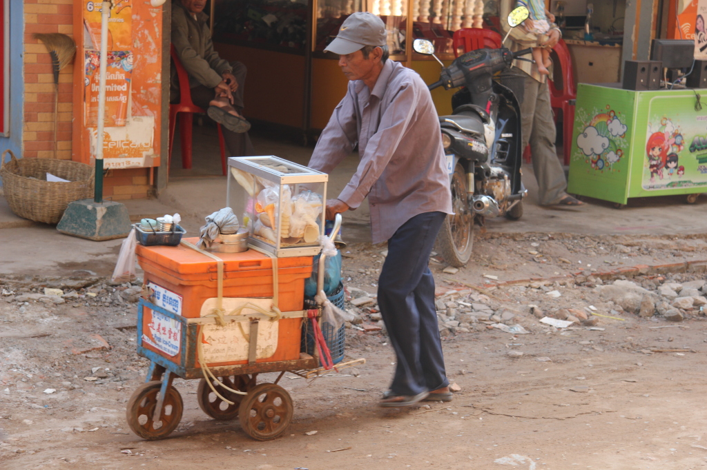 Mobiler Eisverkäufer in Siem Reap