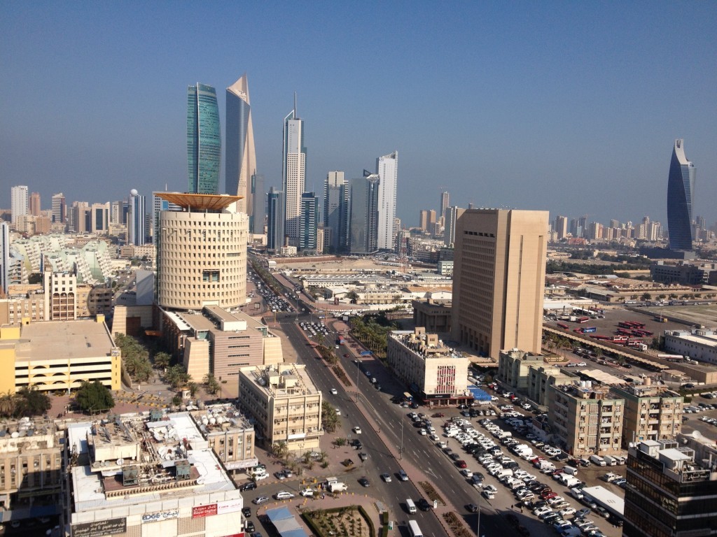 Panoramablick über Kuwait City bei Tag