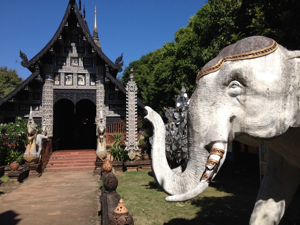 Wat Lok Mo Li - Elefant am Engang
