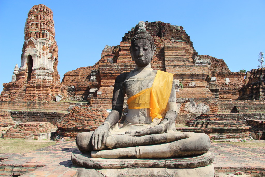 Buddha-Statue im Wat Phra Ram - Tempel des Heiligen Rama