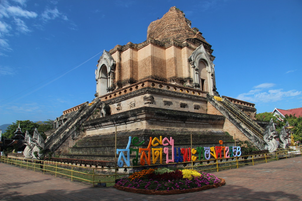 Wat Chedi Luang - Der große Stupa in Chiang Mai