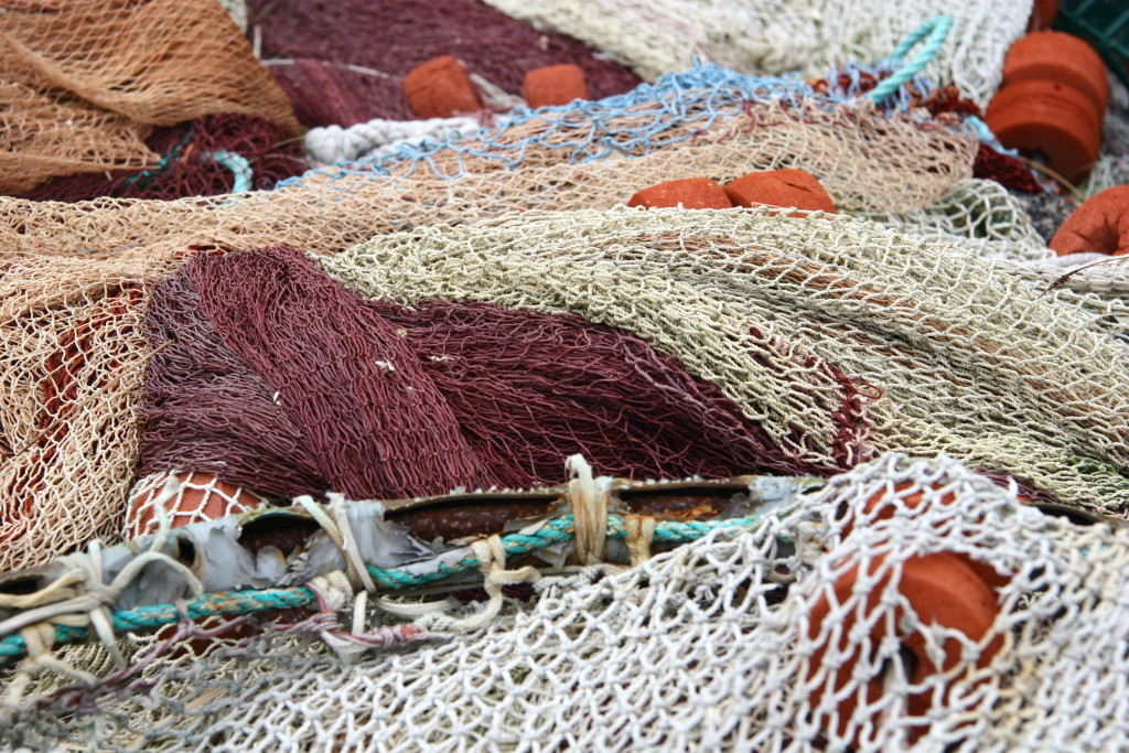Fischernetze im Hafen von Puerto de la Cruz