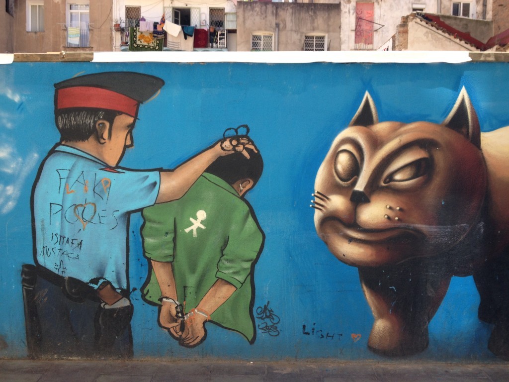 Justícia Juan Andrés - Streetart gegen Polizeiwillkür in Reval