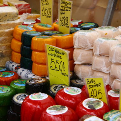 Alles Käse auf dem Markt in Amsterdam