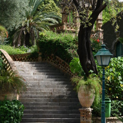 Treppe im Giardini della Villa Communale