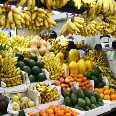 Bananen auf dem Mercado Central de Lima