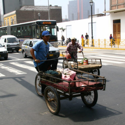 Transport-Dreiräder kommen in Lima schneller ans Ziel als Autos