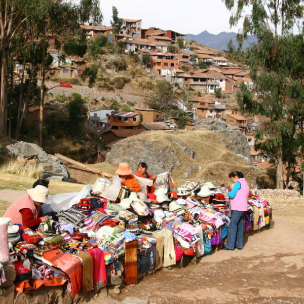 Verkaufsstand in der Nähe von Sacsayhuaman