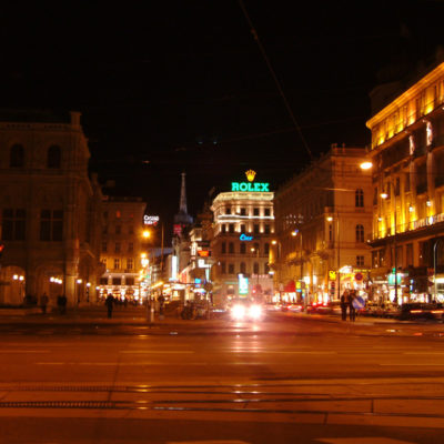 Kärntner Straße in der Nacht