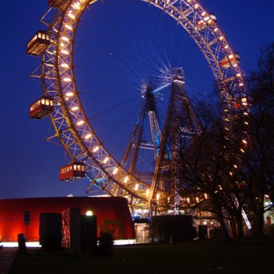 Prater - Riesenrad zur blauen Stunde