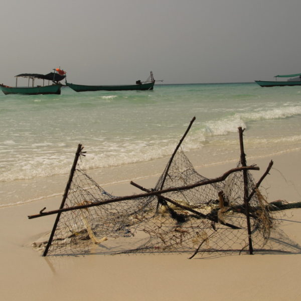 Boote vor Sok San Beach