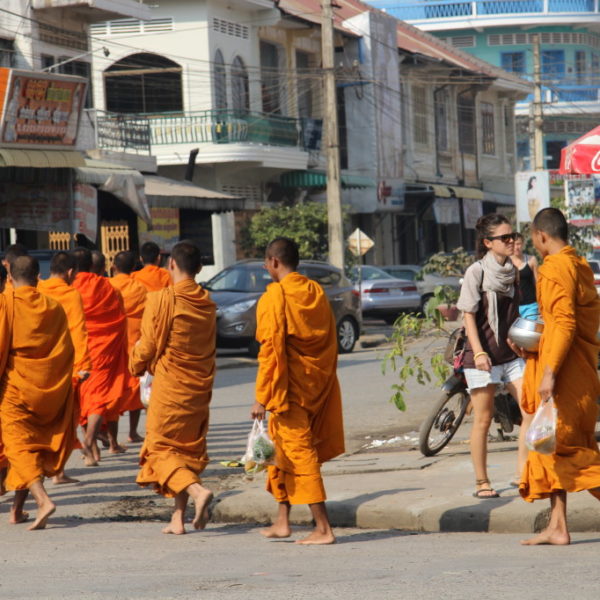 Mönche in Battambang