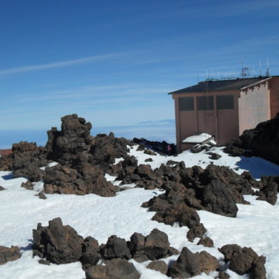 Die Bergstation der Teide-Seilbahn im Teide-Nationalpark, Teneriffa, Kanarische Inseln