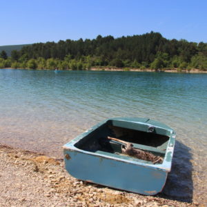 Boot am Lac de Sainte Croix