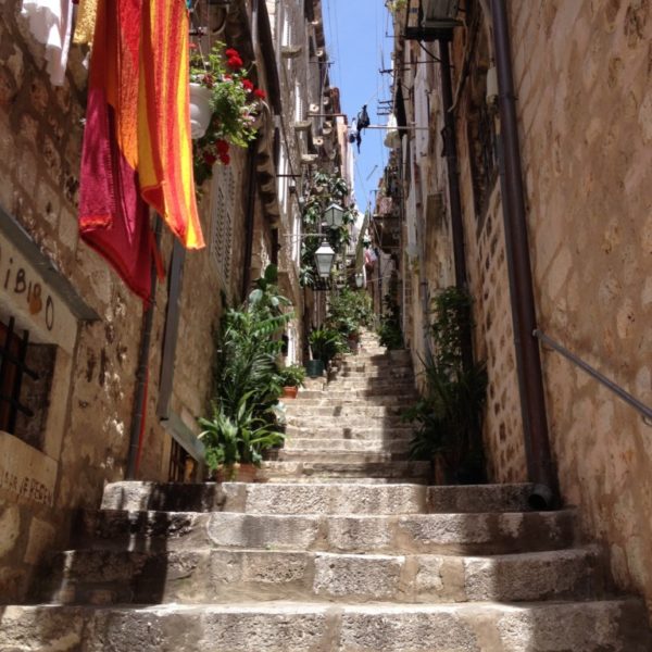 Steile Treppen in Dubrovnik